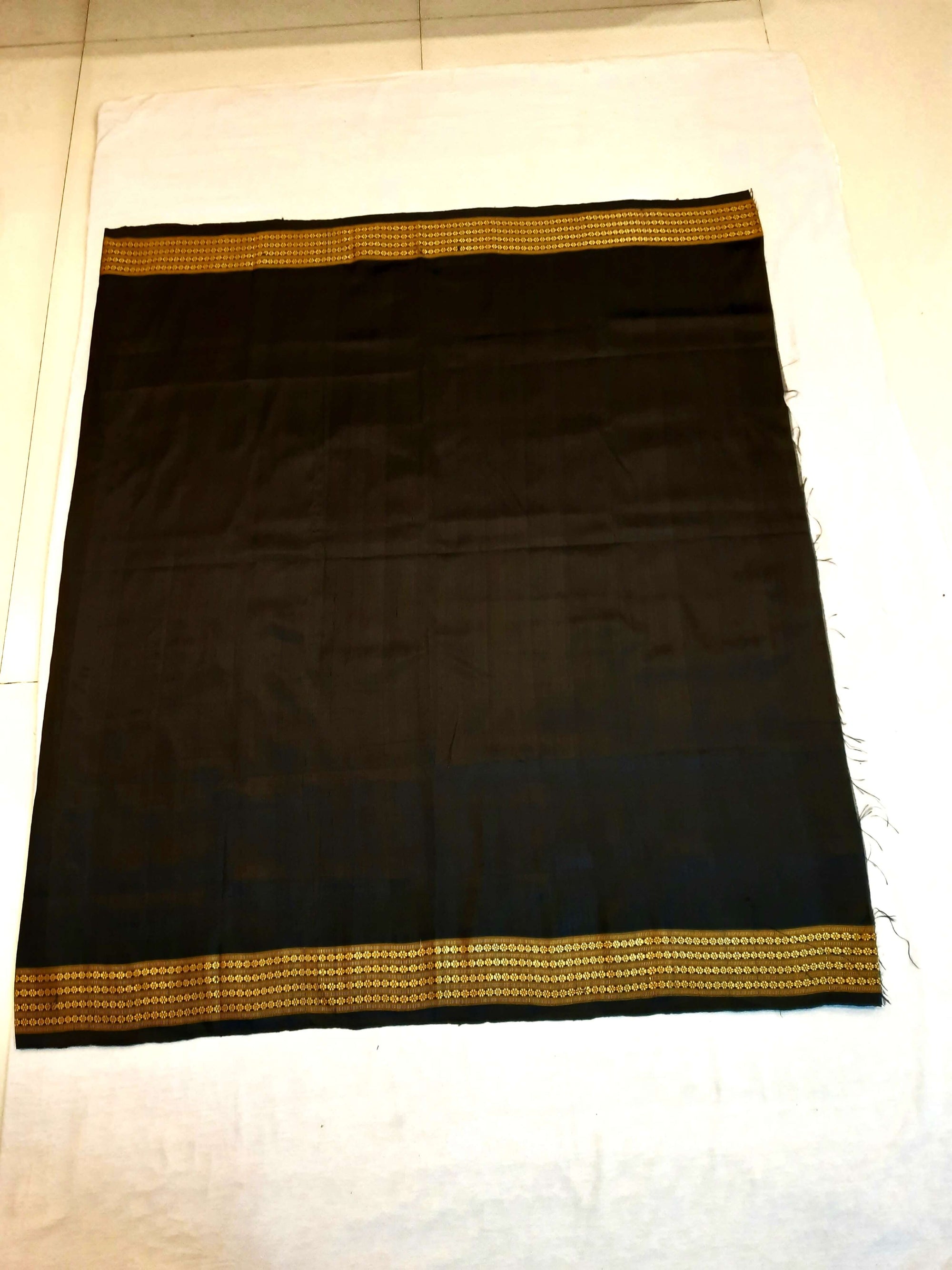 Maroon Odisha Khandua Pata Silk Saree with Silk Blouse piece