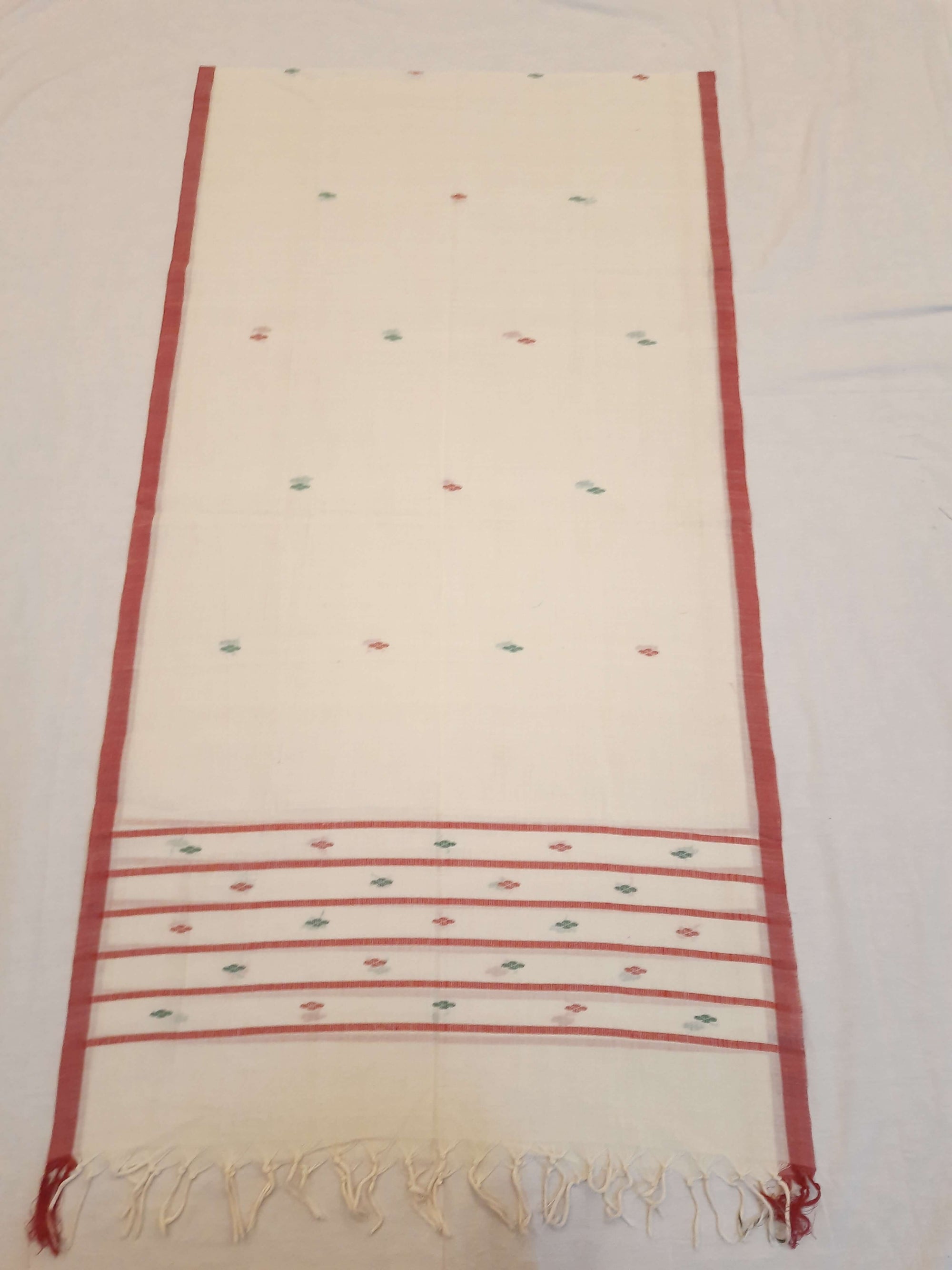 Off-white Cotton ikat Stole