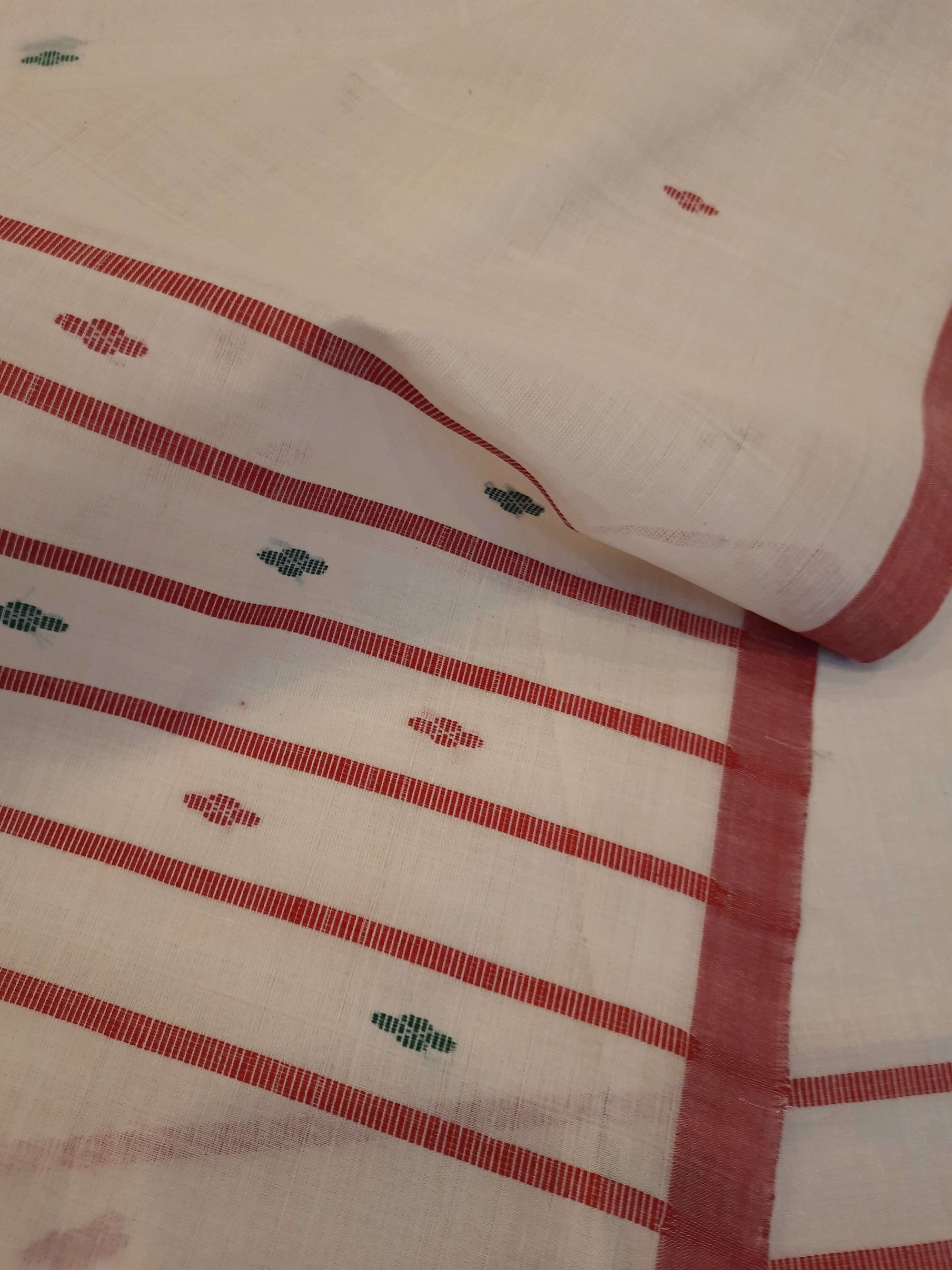 Off-white Cotton ikat Stole