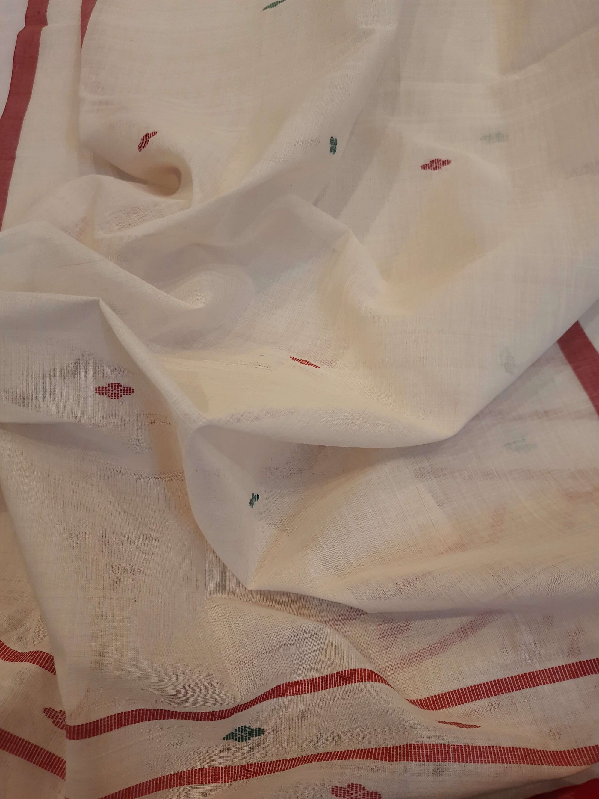 Off-white Cotton ikat Stole