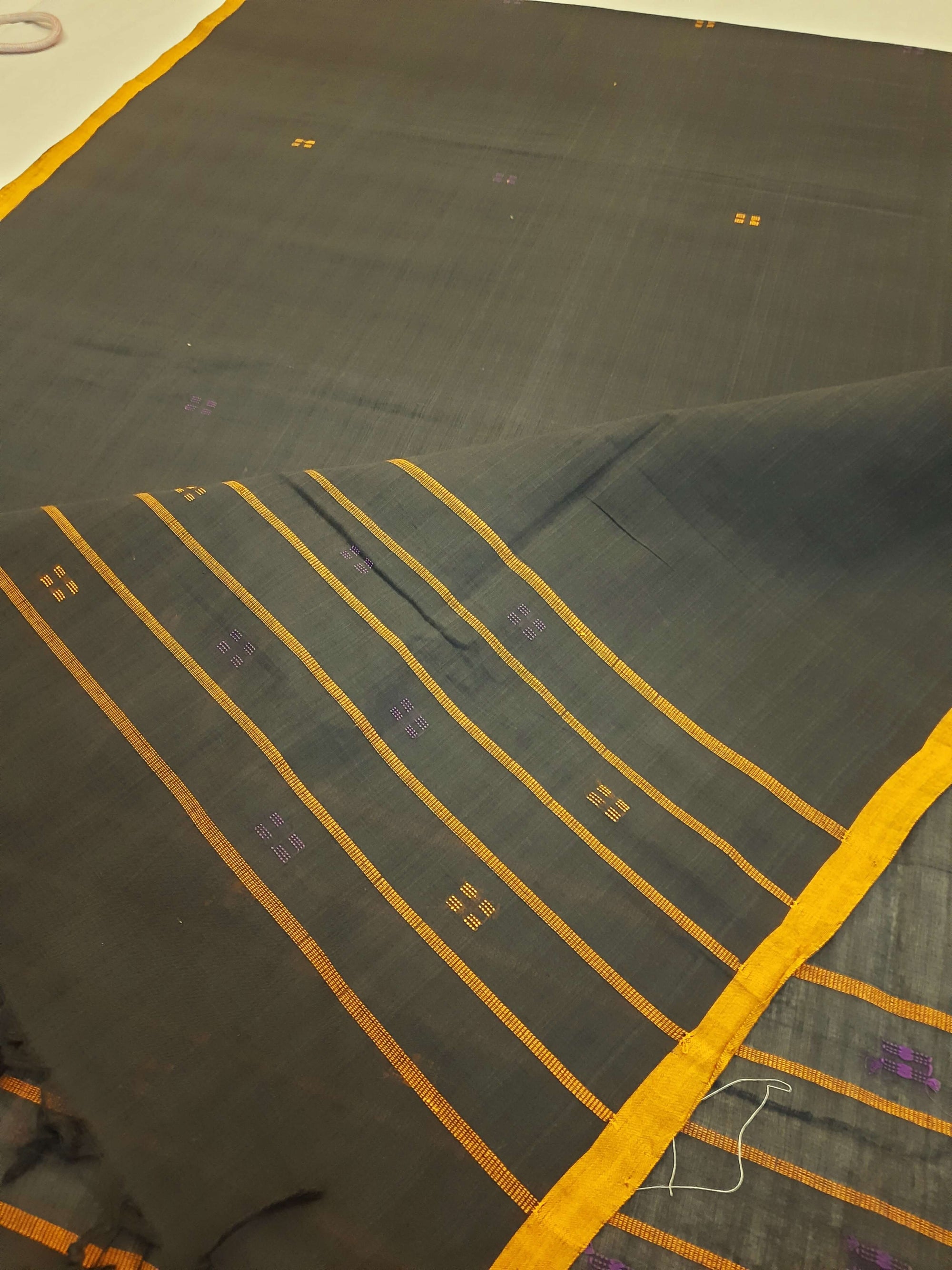 Black Cotton Odisha Ikat  Dupatta