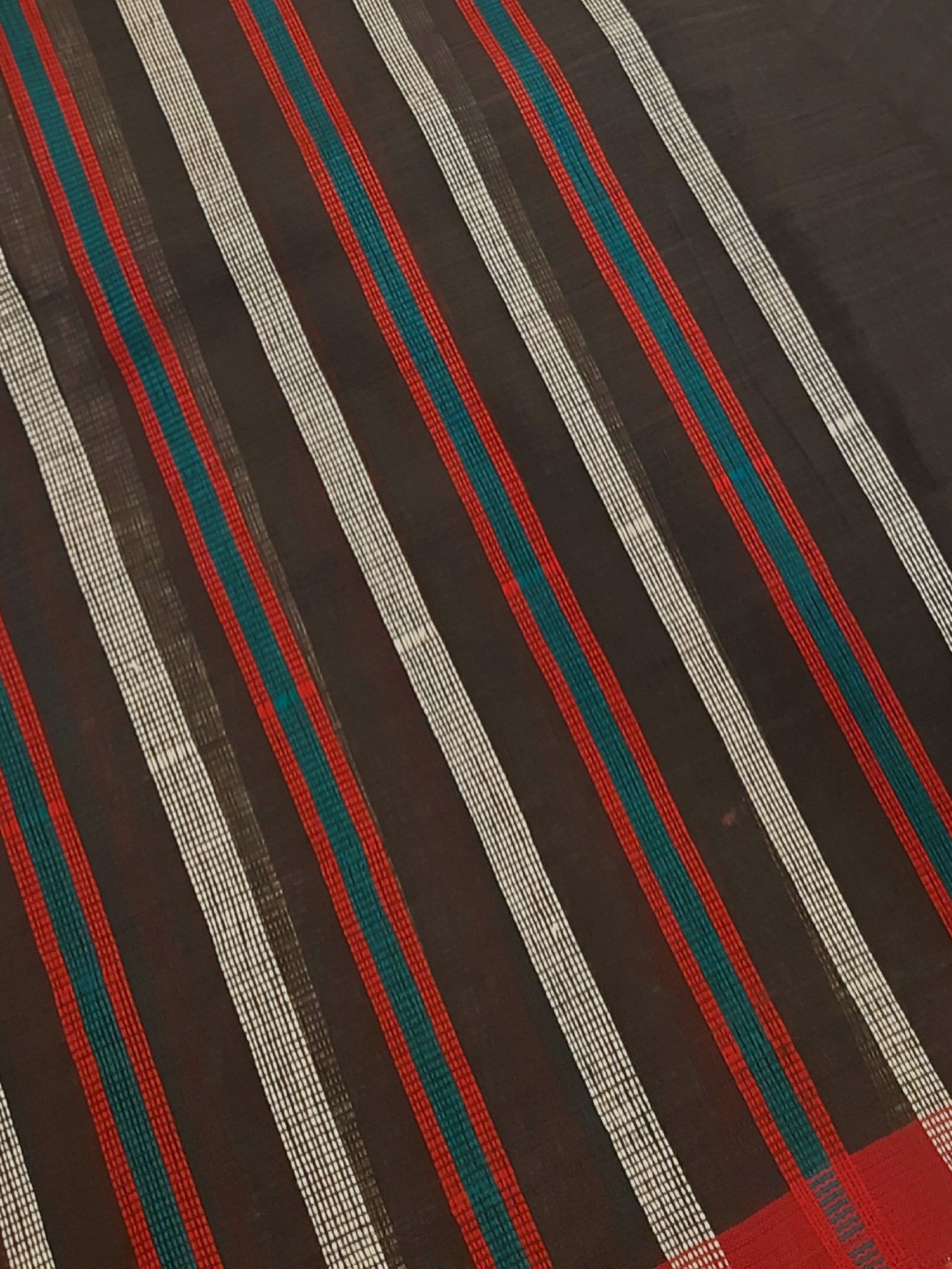 Black Odisha Cotton Ikat Dupatta