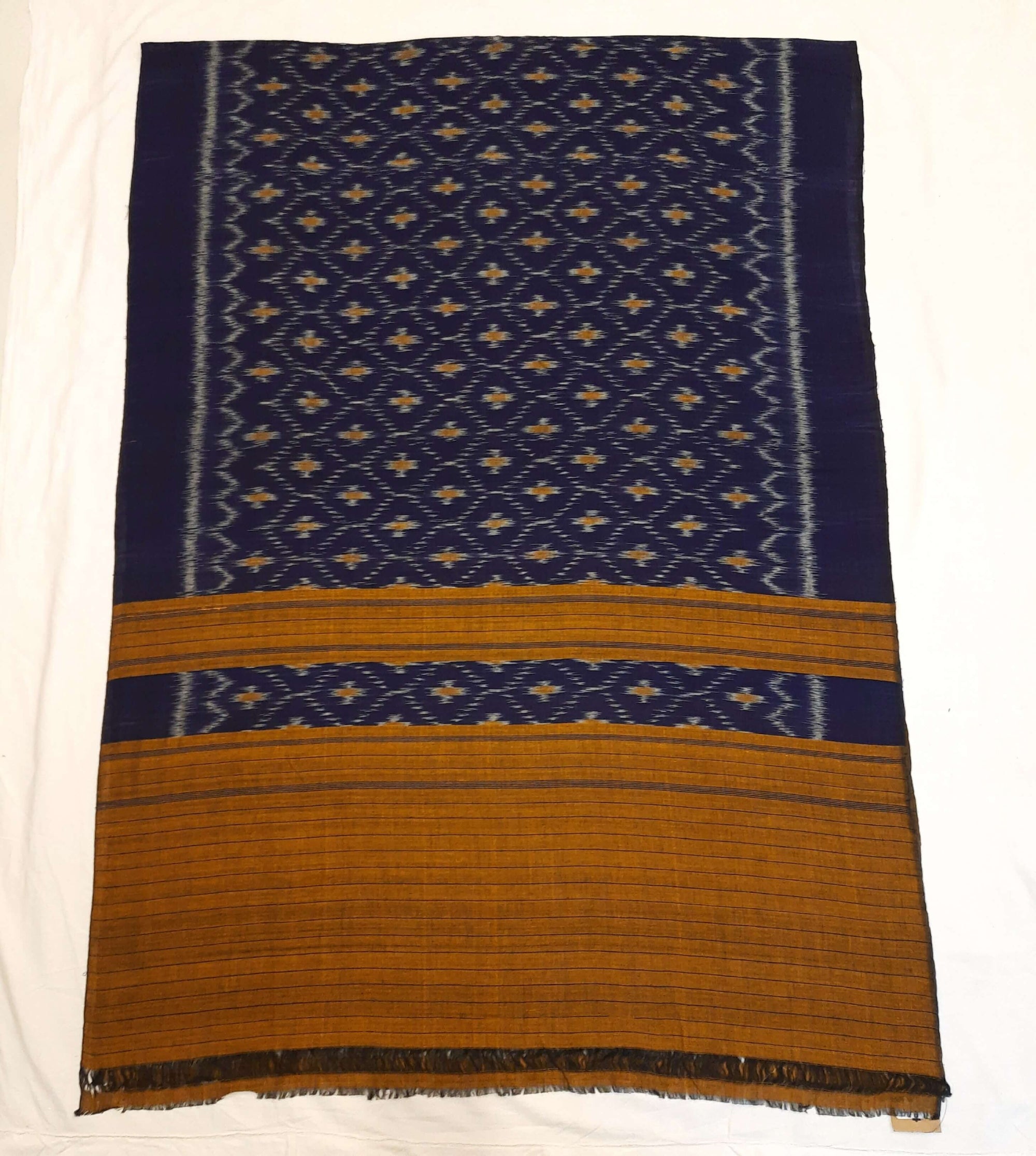 Blue Odisha Cotton Ikat Dupatta