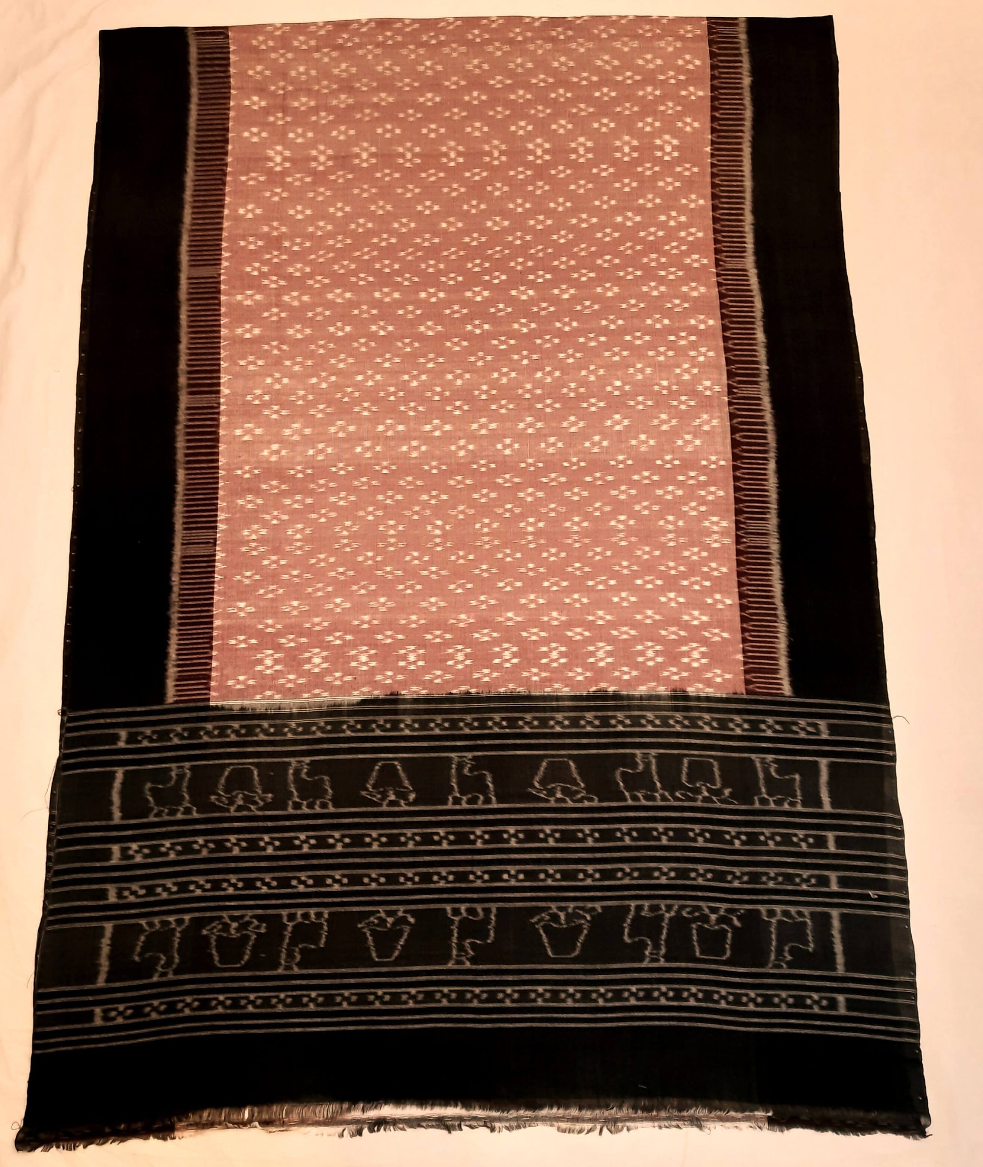 Light Lavender Cotton Odisha ikat Dupatta