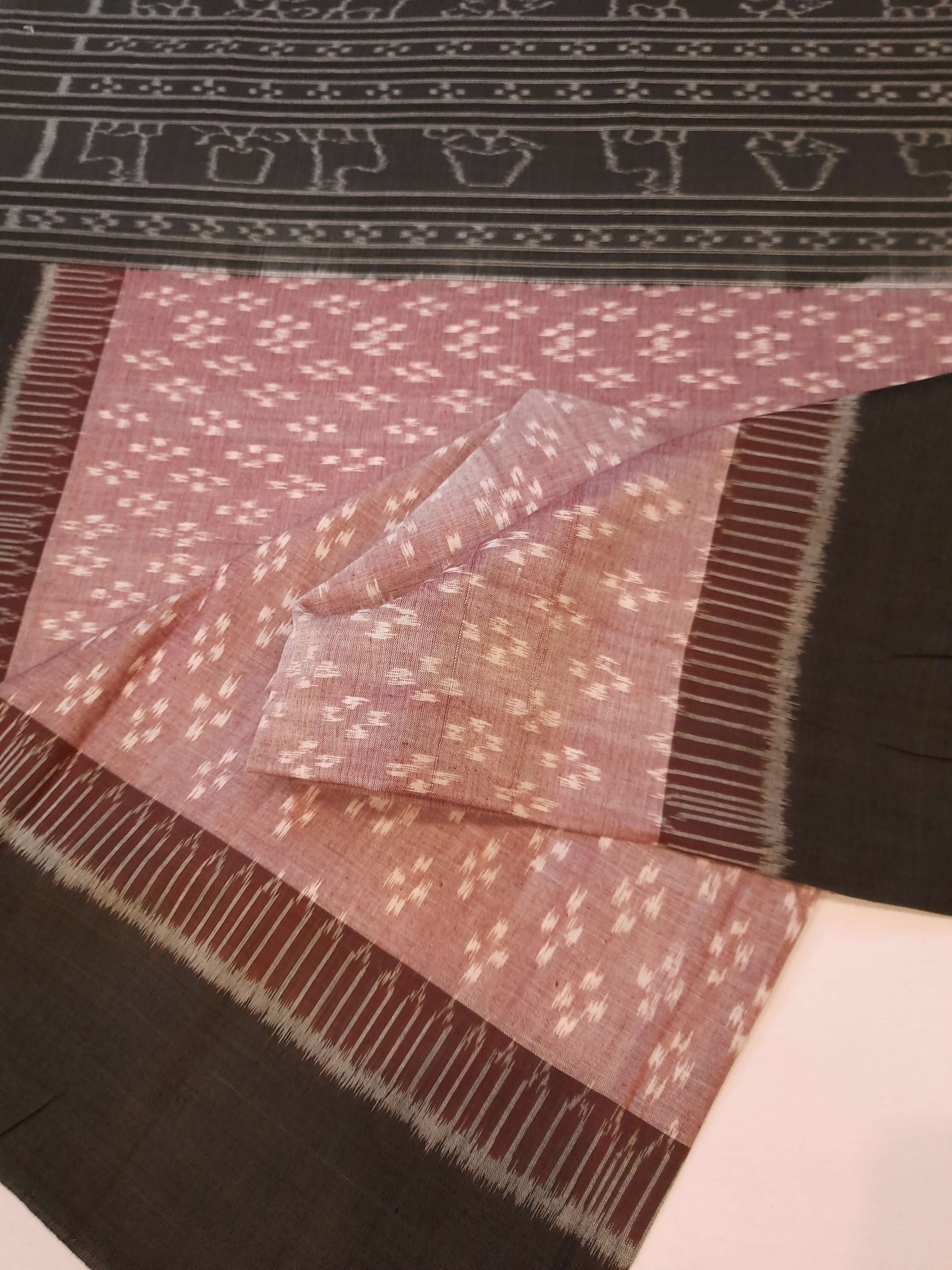 Light Lavender Cotton Odisha ikat Dupatta