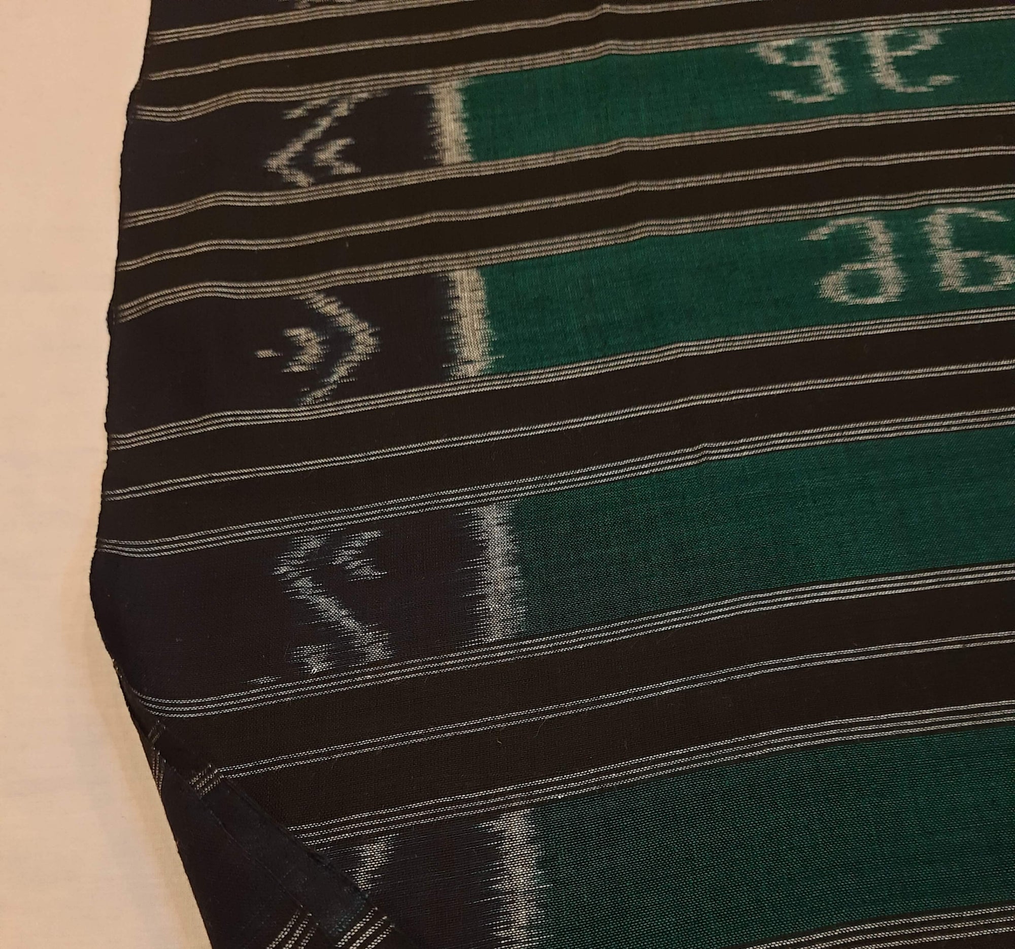 Green Cotton Odisha Ikat Stole