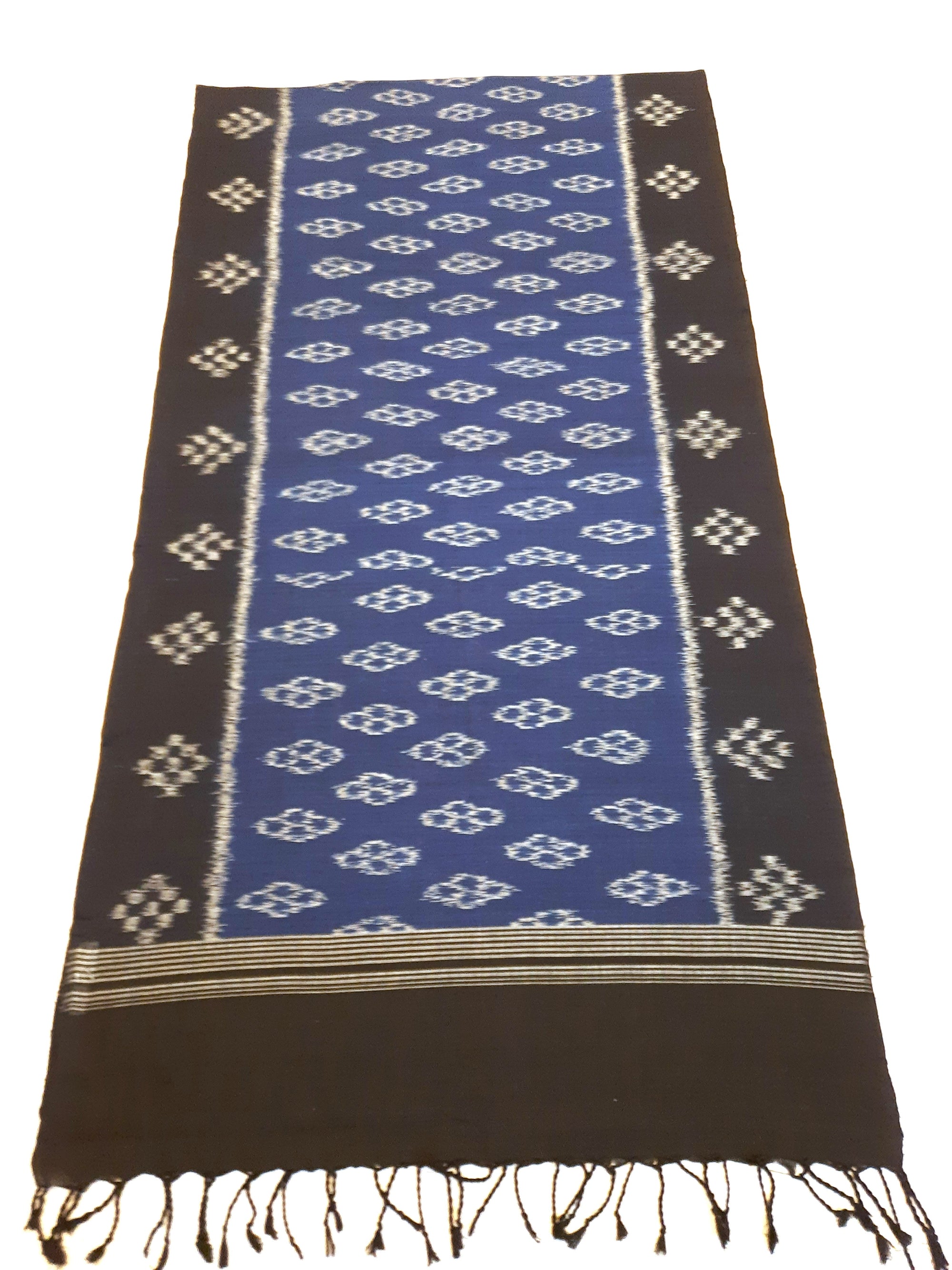 Blue Cotton Odisha Ikat Stole