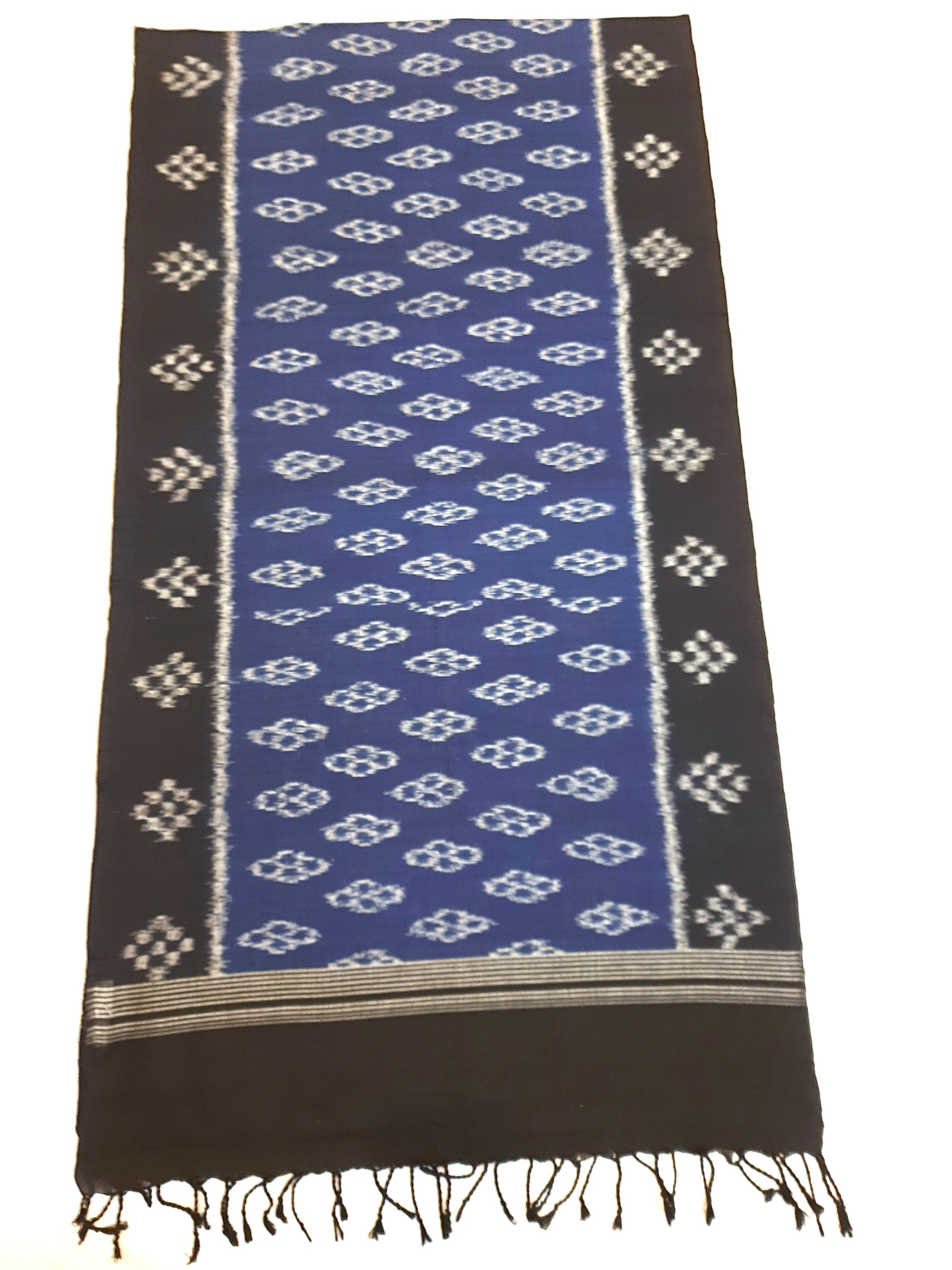 Blue Cotton Odisha Ikat Stole