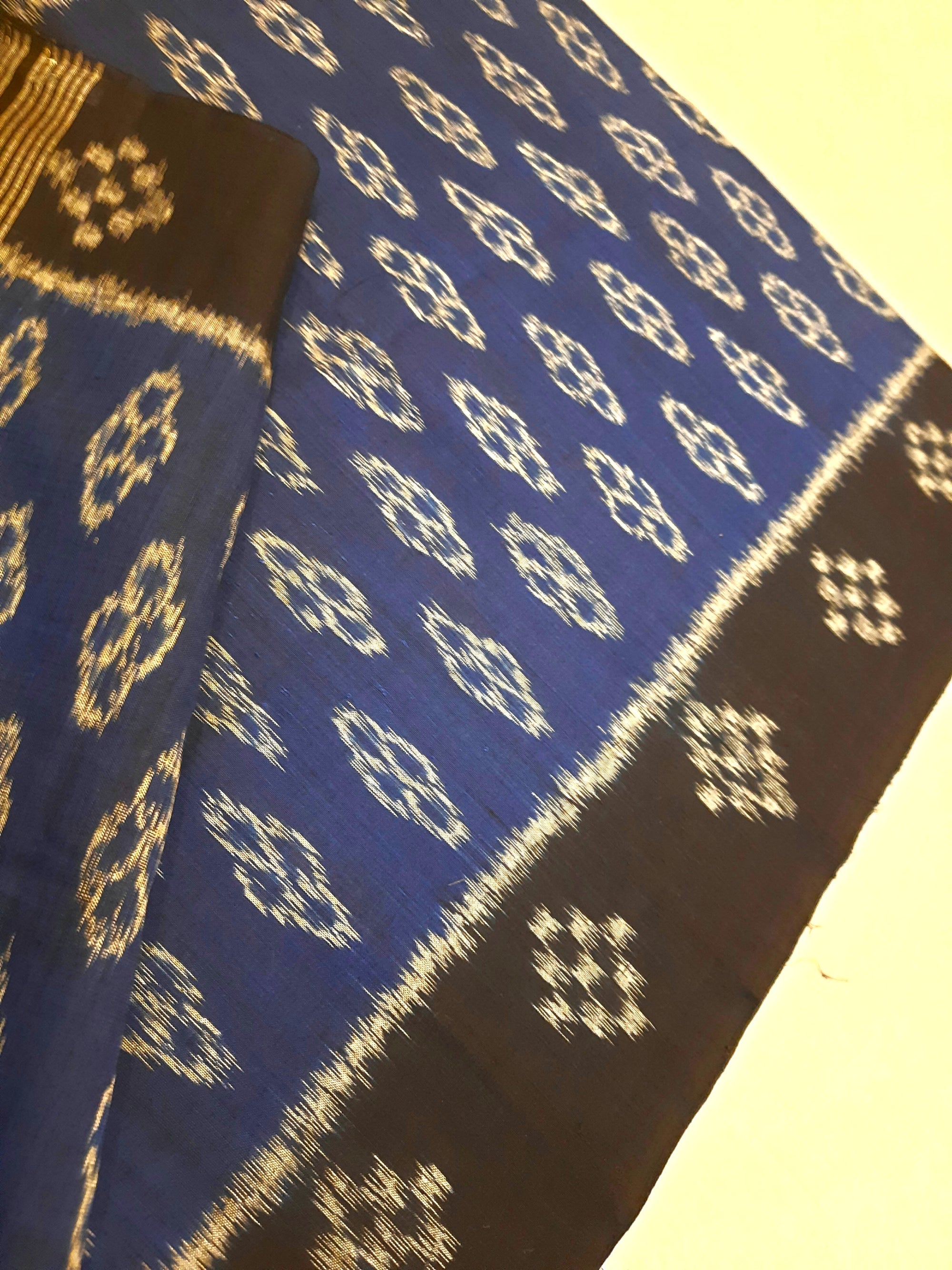 Blue Cotton Odisha Ikat Stole
