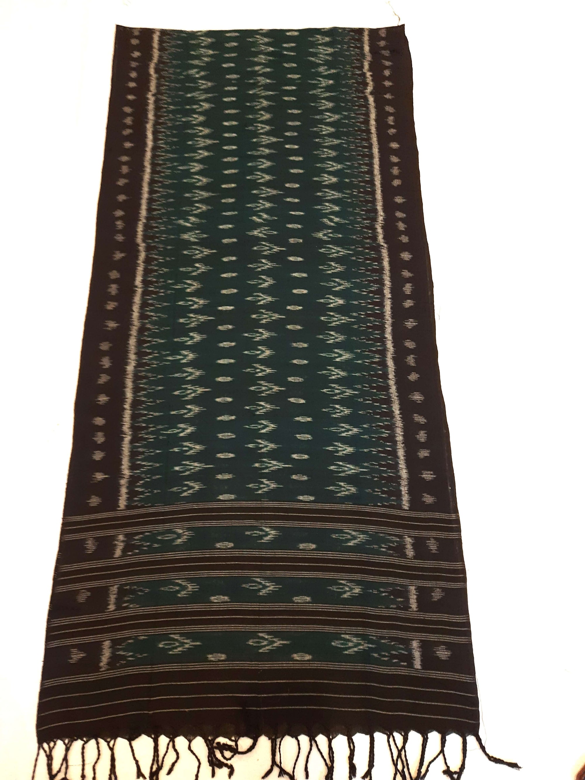 Green Cotton Odisha Ikat Stole