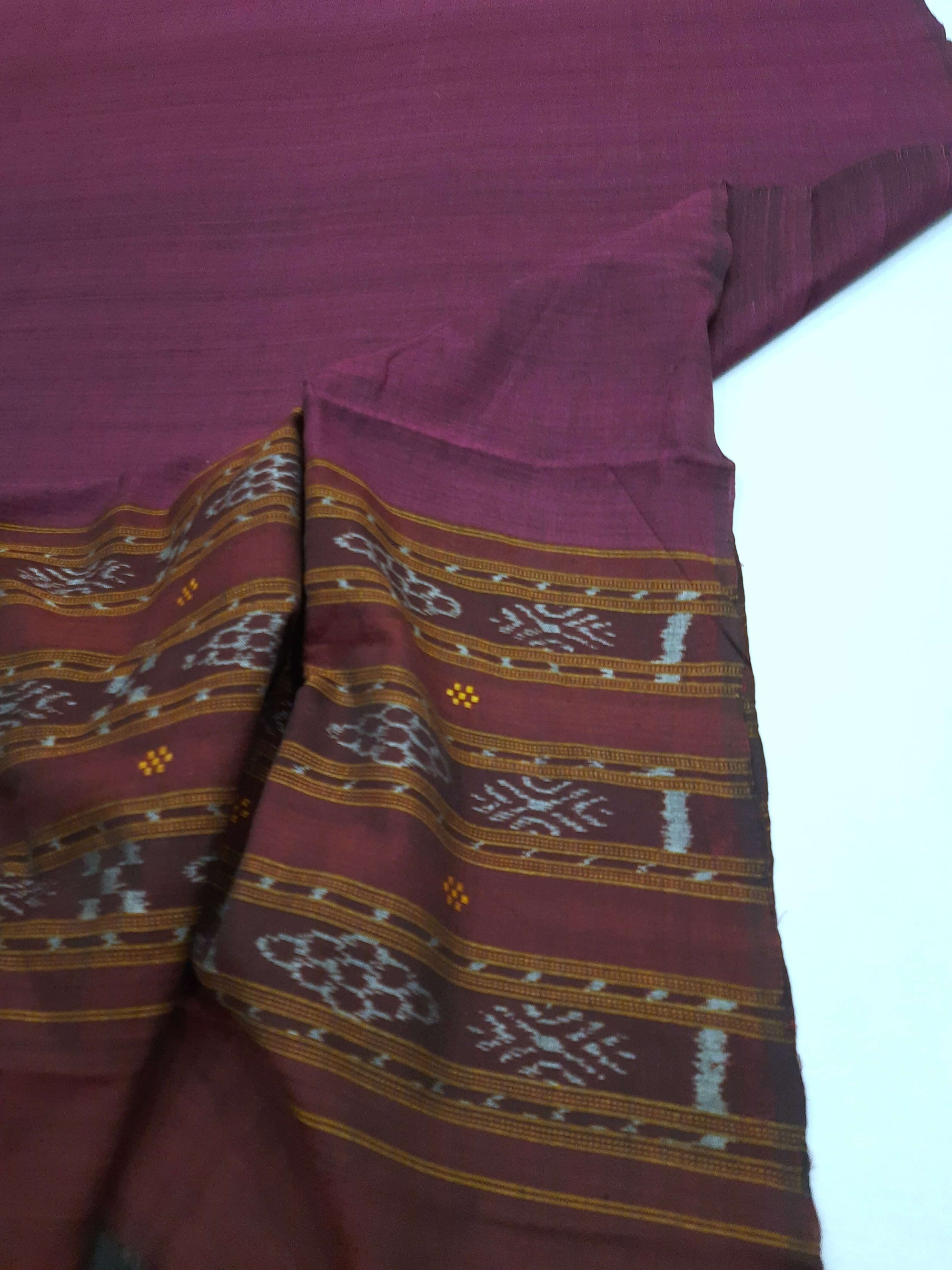 DarkPurple Odisha Cotton Ikat Dupatta