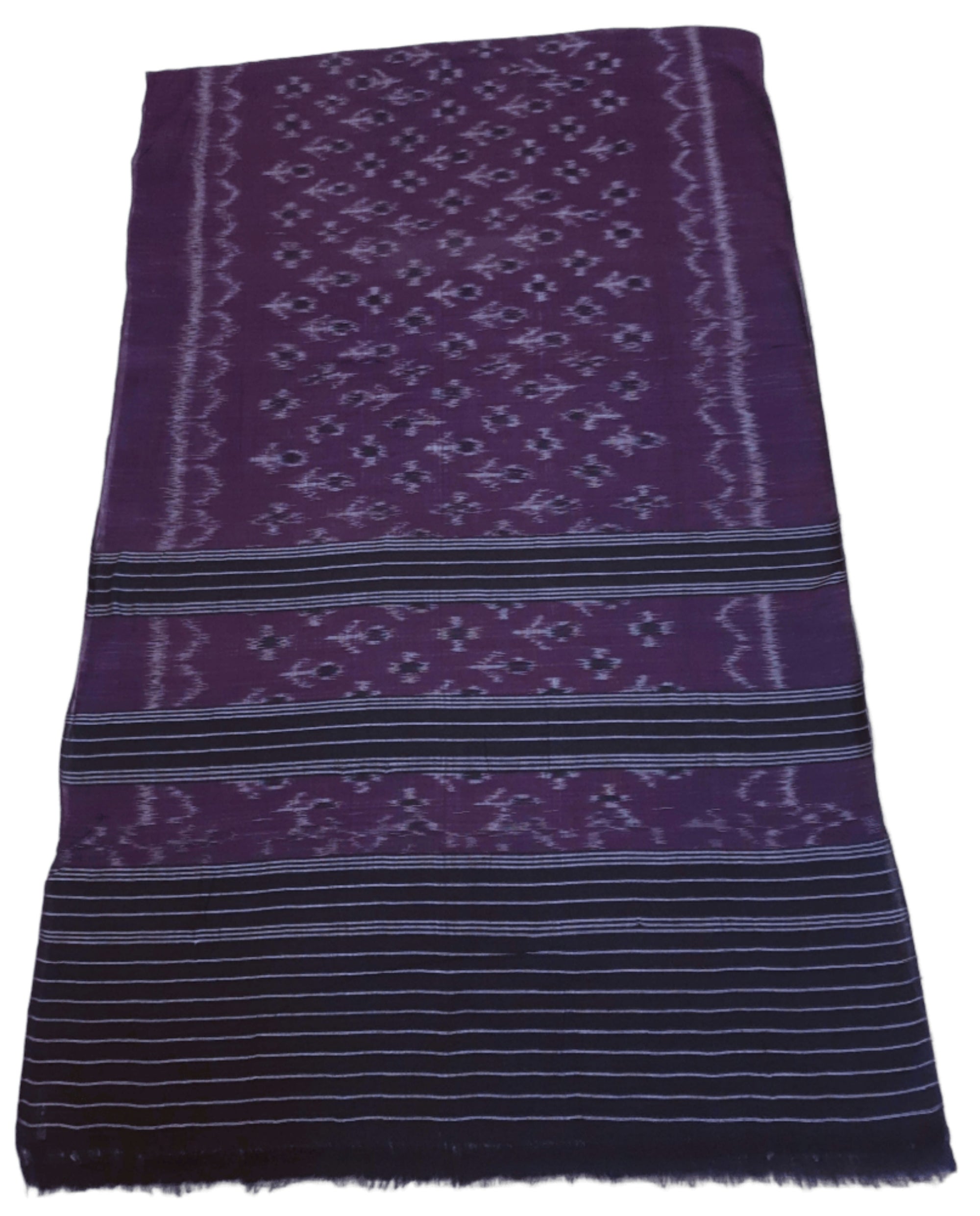 Purple Odisha Cotton Ikat Dupatta