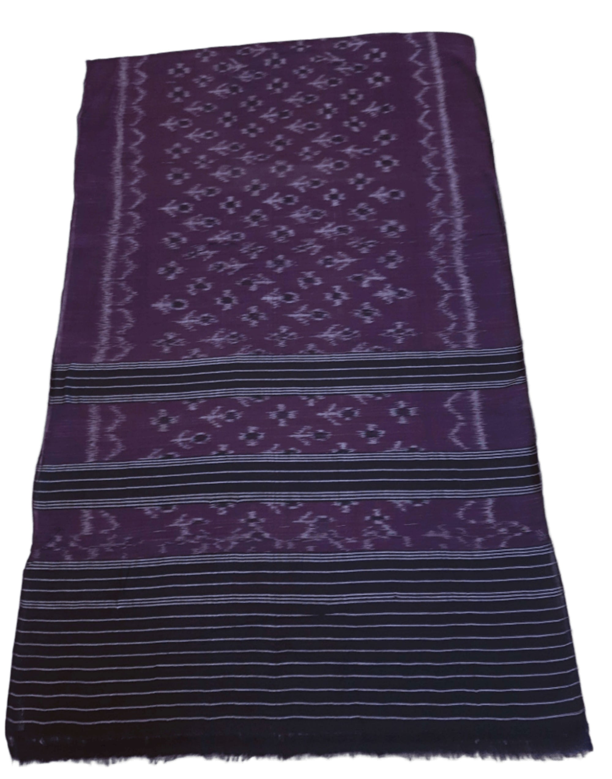 Purple Odisha Cotton Ikat Dupatta