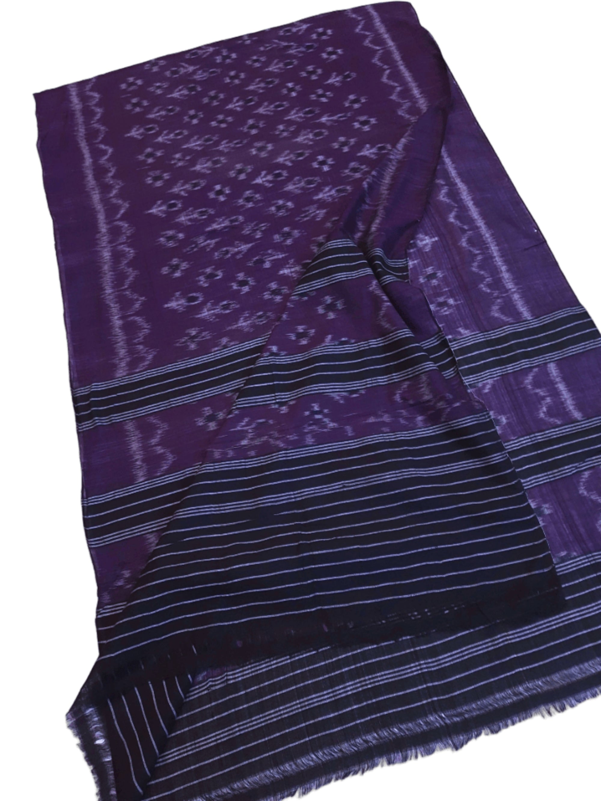Purple Odisha Cotton Ikat Dupatta