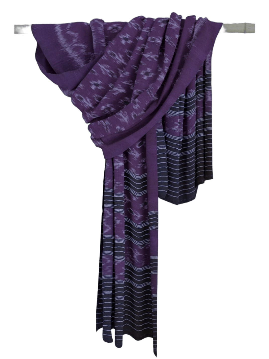 Purple Odisha Cotton Ikat Dupatta