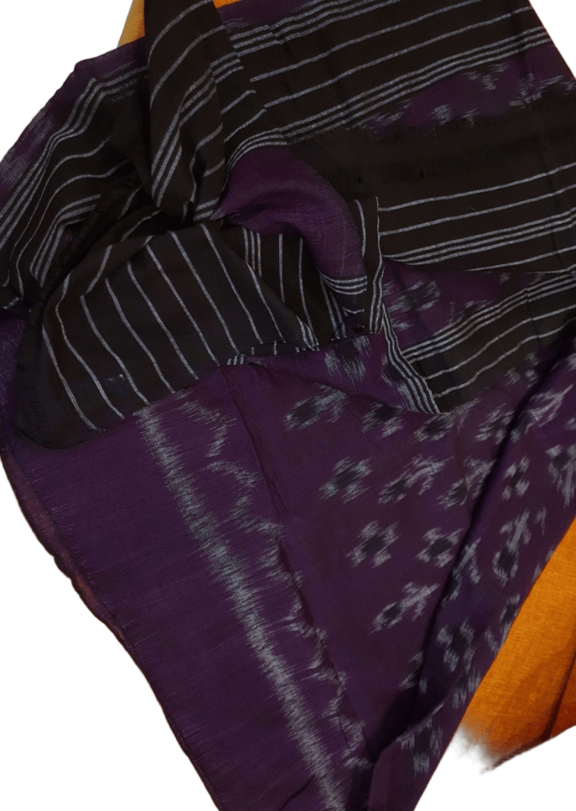 Purple Odisha Cotton Ikat Dupatta