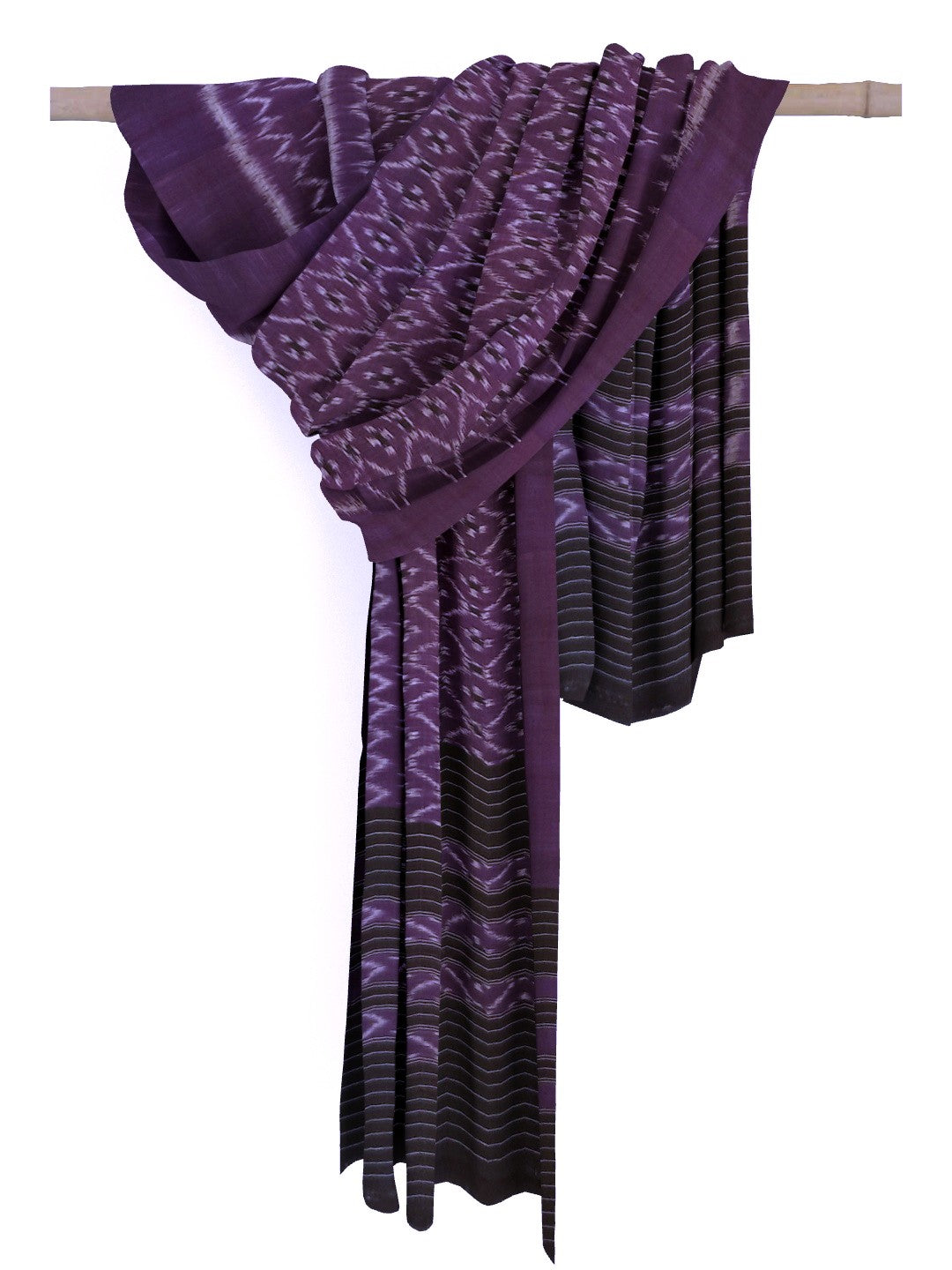 Purple Odisha Cotton Ikat Dupatta