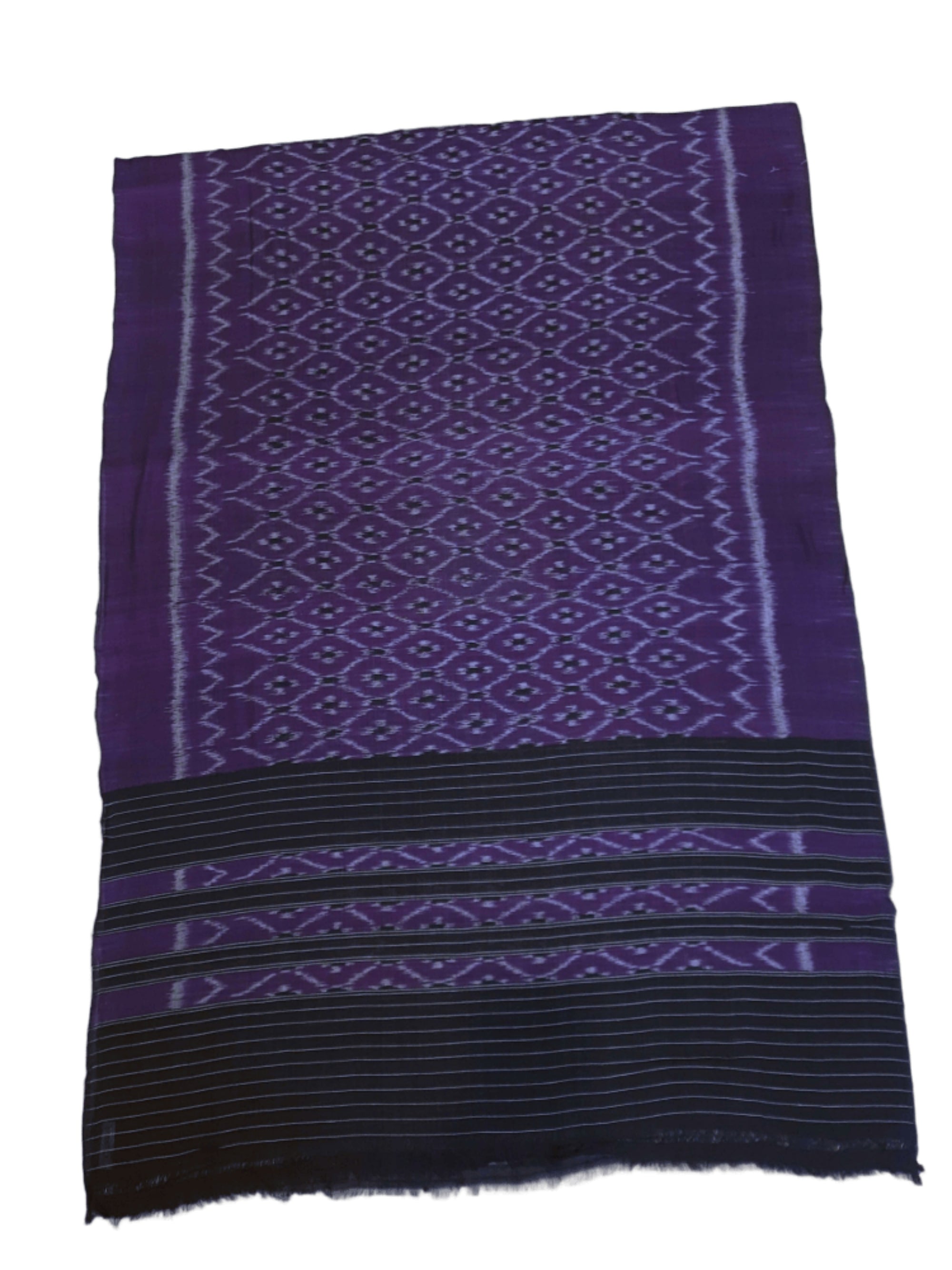 Purple Odisha Cotton Ikat Dupatta