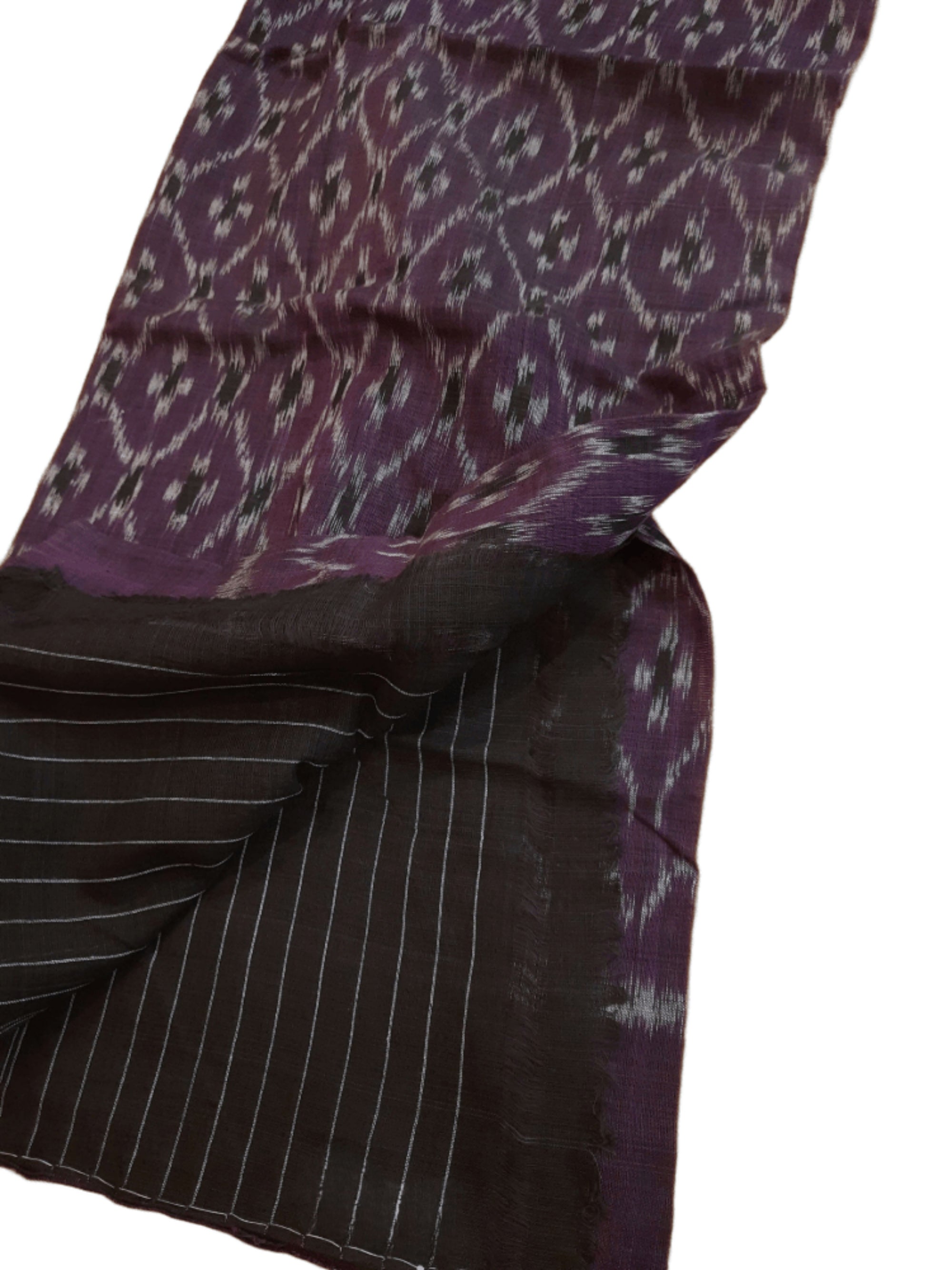 Purple Odisha Cotton Ikat Dupatta