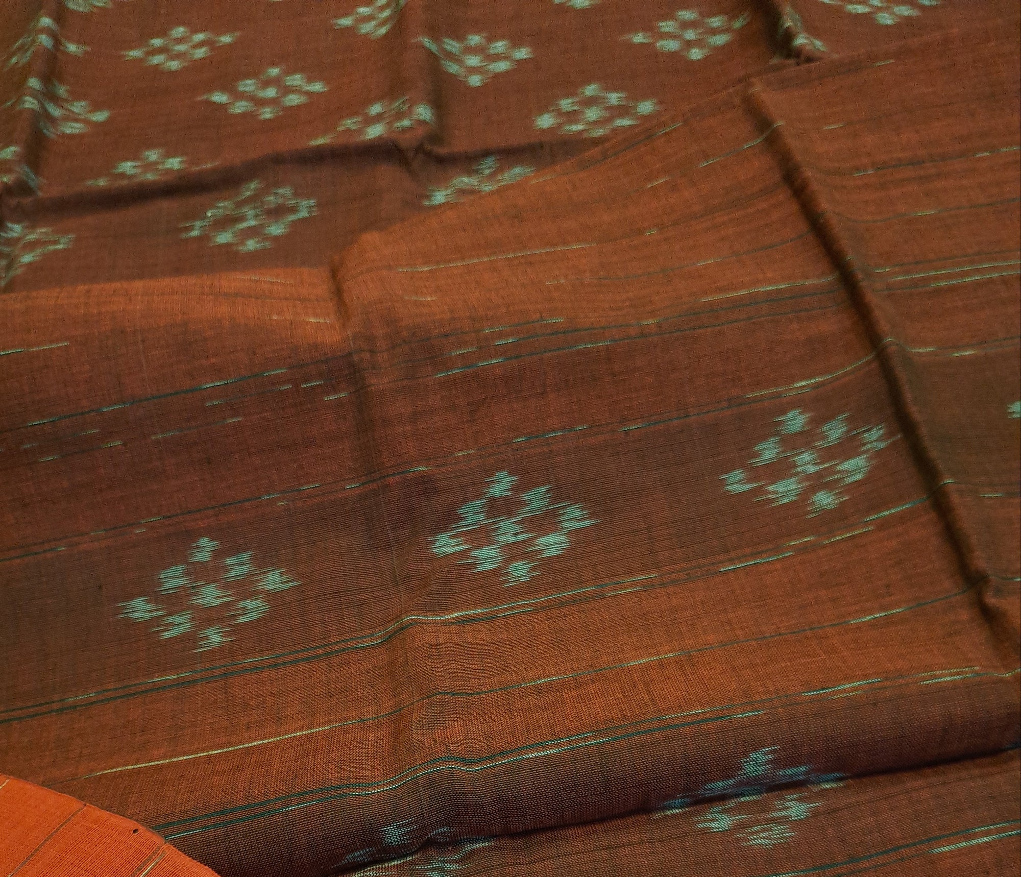 Maroon Odisha Cotton Ikat Dupatta