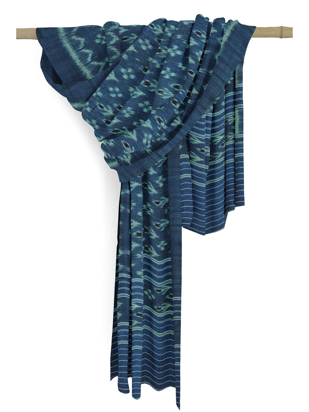 Blue Odisha Cotton Ikat Dupatta