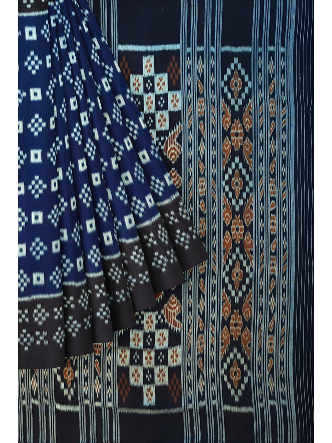 Bapta Cotton Silk Odisha Ikat saree with blouse piece