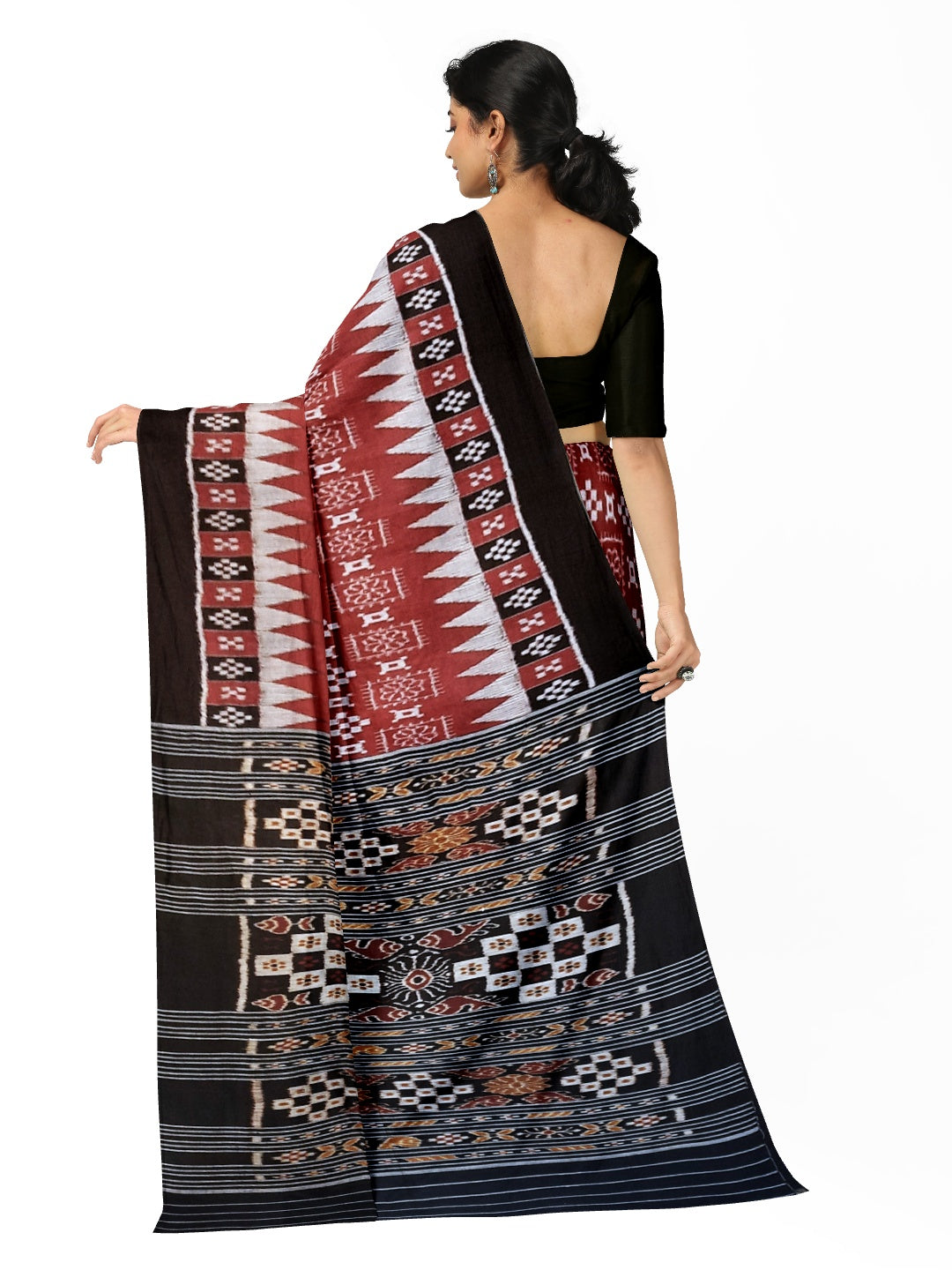 Bapta Cotton Silk Odisha Ikat saree with blouse piece
