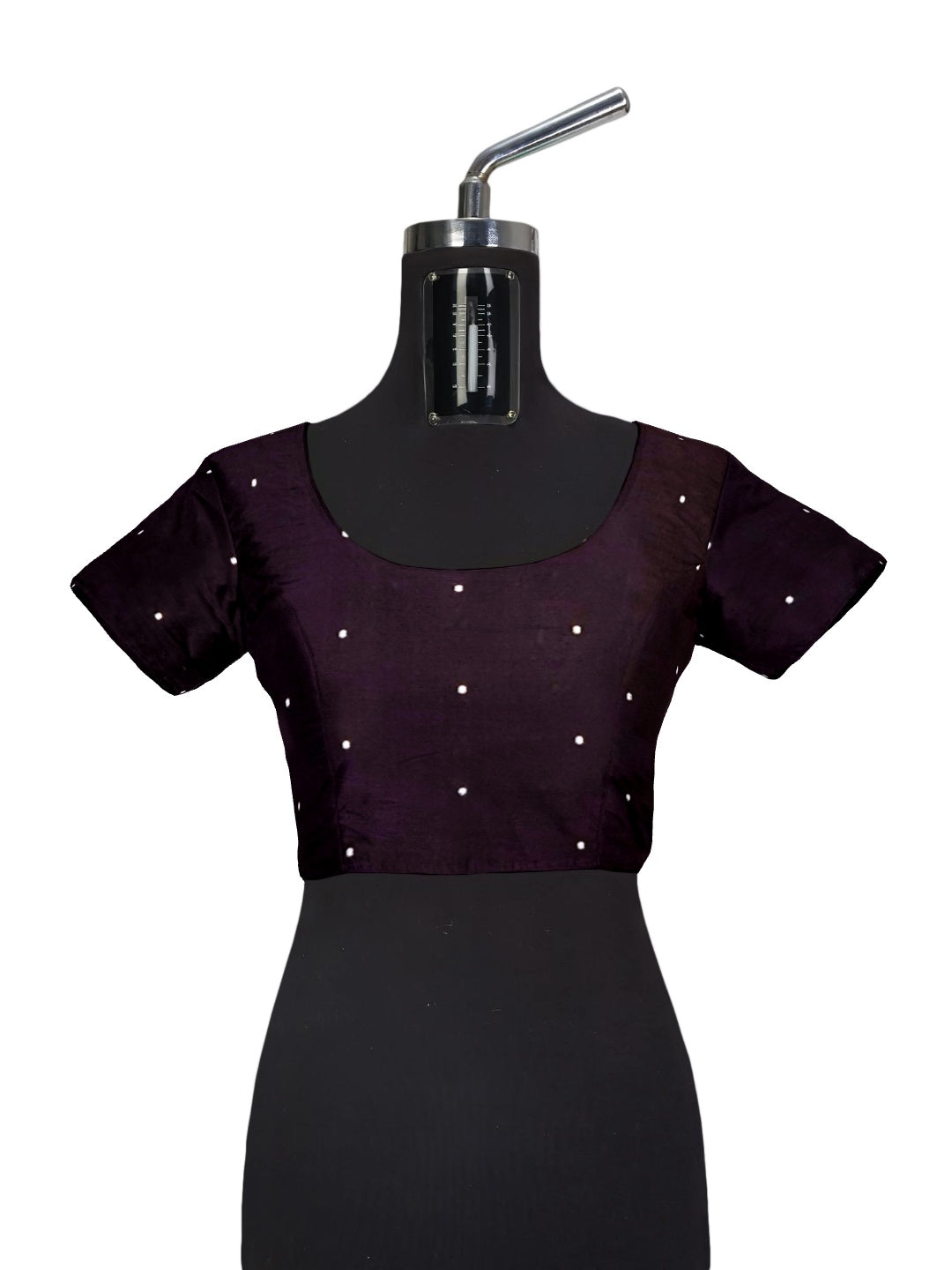 DarkPurple Cotton Odisha Ikat saree with  matching cotton ikat blouse piece