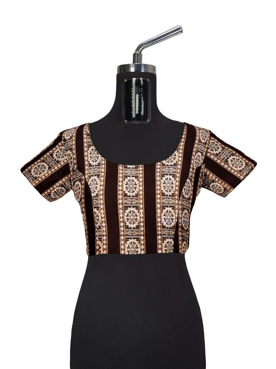 Grey Cotton Odisha Ikat saree with cotton ikat blouse piece