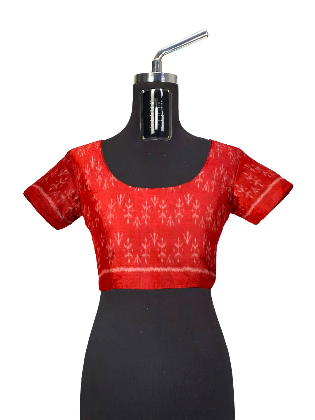 Green Cotton Odisha Ikat saree  with mix match cotton ikat blouse piece