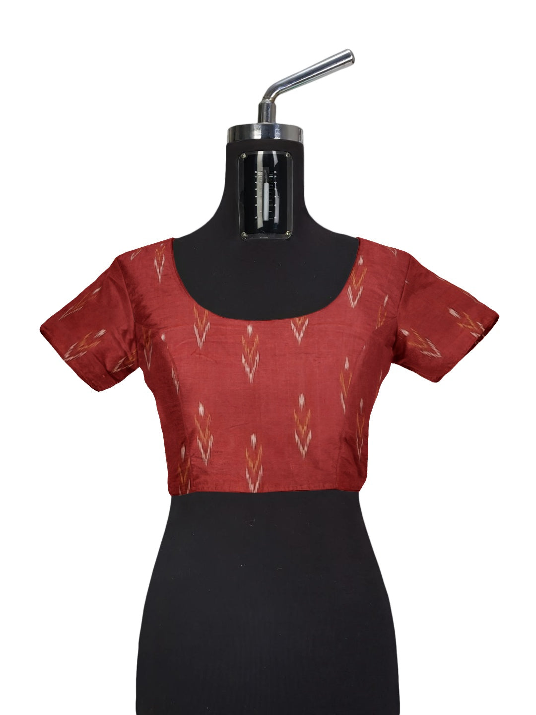 Black wide border Odisha Ikat saree with cotton ikat blouse piece