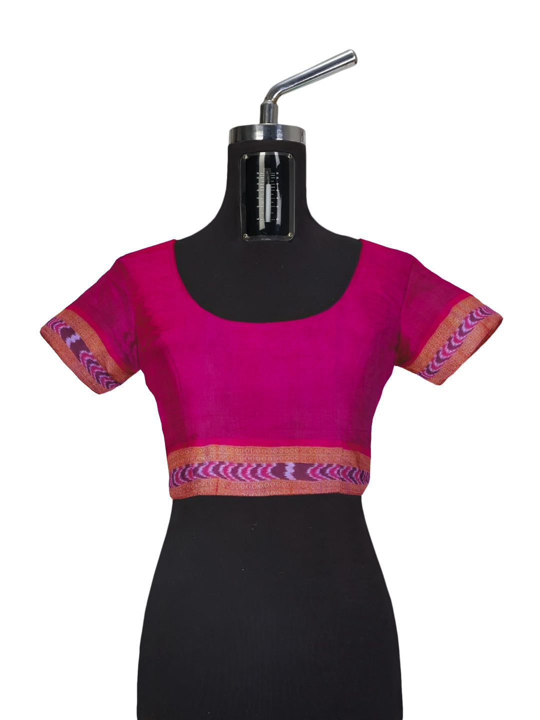 GreenishGrey with Pink Odisha Khandua Patta Silk Saree with running blouse piece