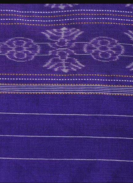 Purple Cotton Sambalpuri Dupatta