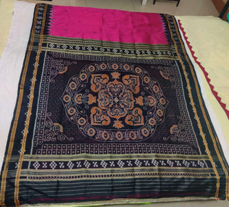 Pink Odisha Khandua Sambalpuri Silk Saree - Crafts Collection