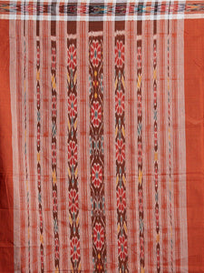 Rust Sambalpuri Cotton Saree - Crafts Collection