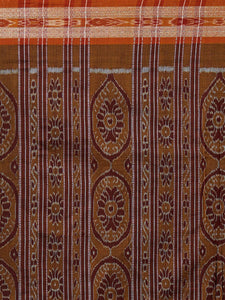 CraftsCollection.in - Black Sambalpuri Double Ikat Cotton Saree