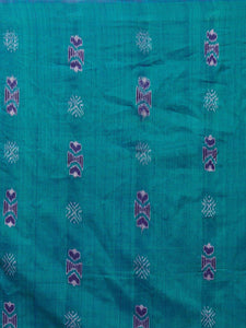 CraftsCollection.in -Blue Sambalpuri Cotton Saree