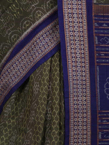 Green Blue Sambalpuri Cotton Saree - Crafts Collection