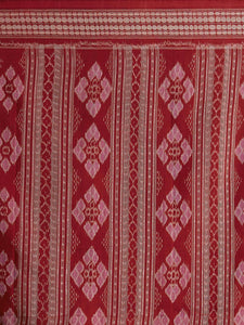 CraftsCollection.in - Blue Red Sambalpuri Bomkai Cotton Saree
