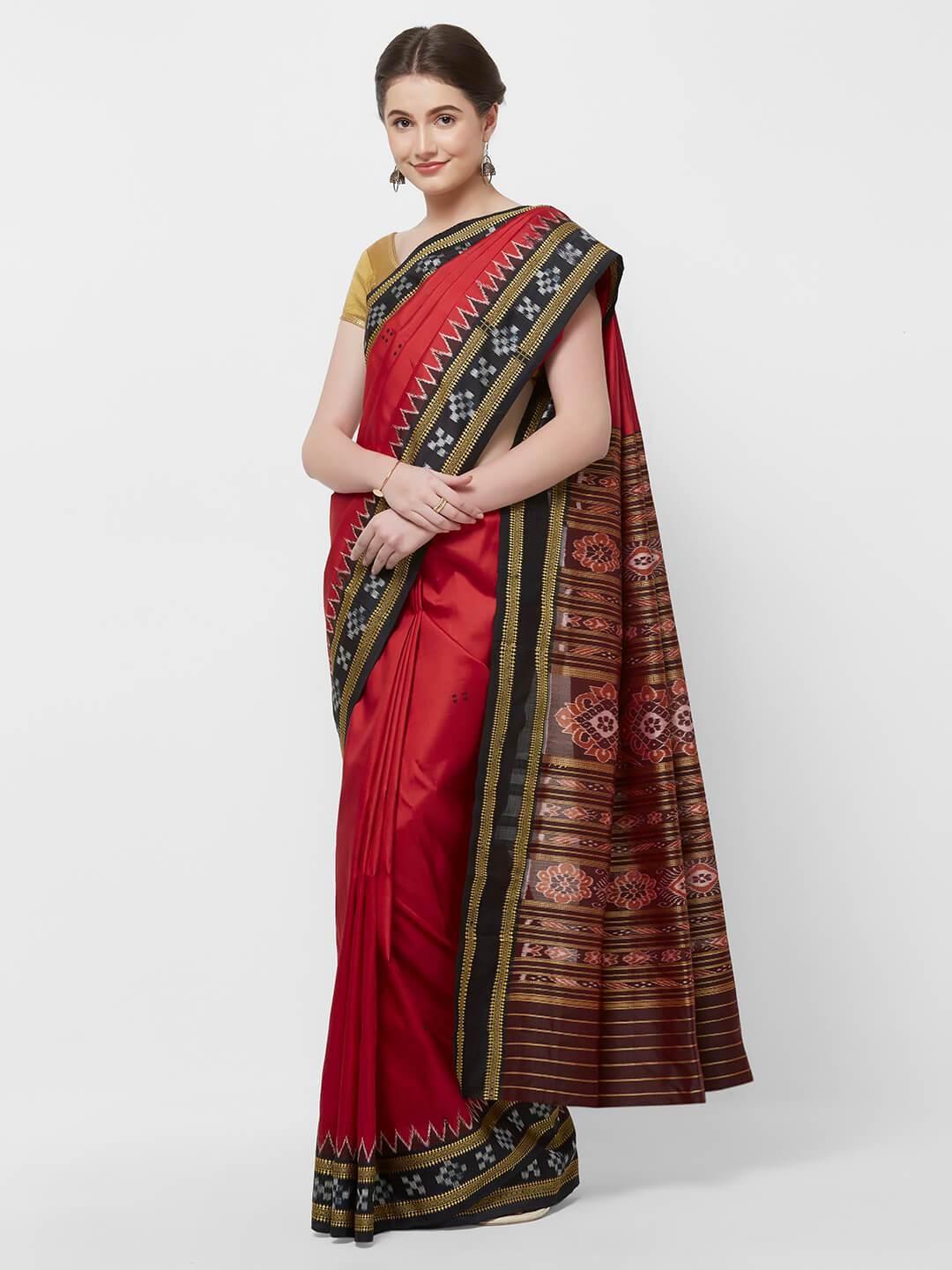 Buy XUETZALCOATLTraditional Beautiful Wear Royal Handloom Berhampur patta  Saree From Odisha, India Online at desertcartINDIA