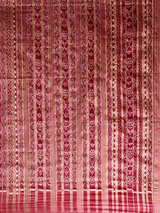 CraftsCollection.in -Double Colour Tussar Silk Sambalpuri Ikat Saree