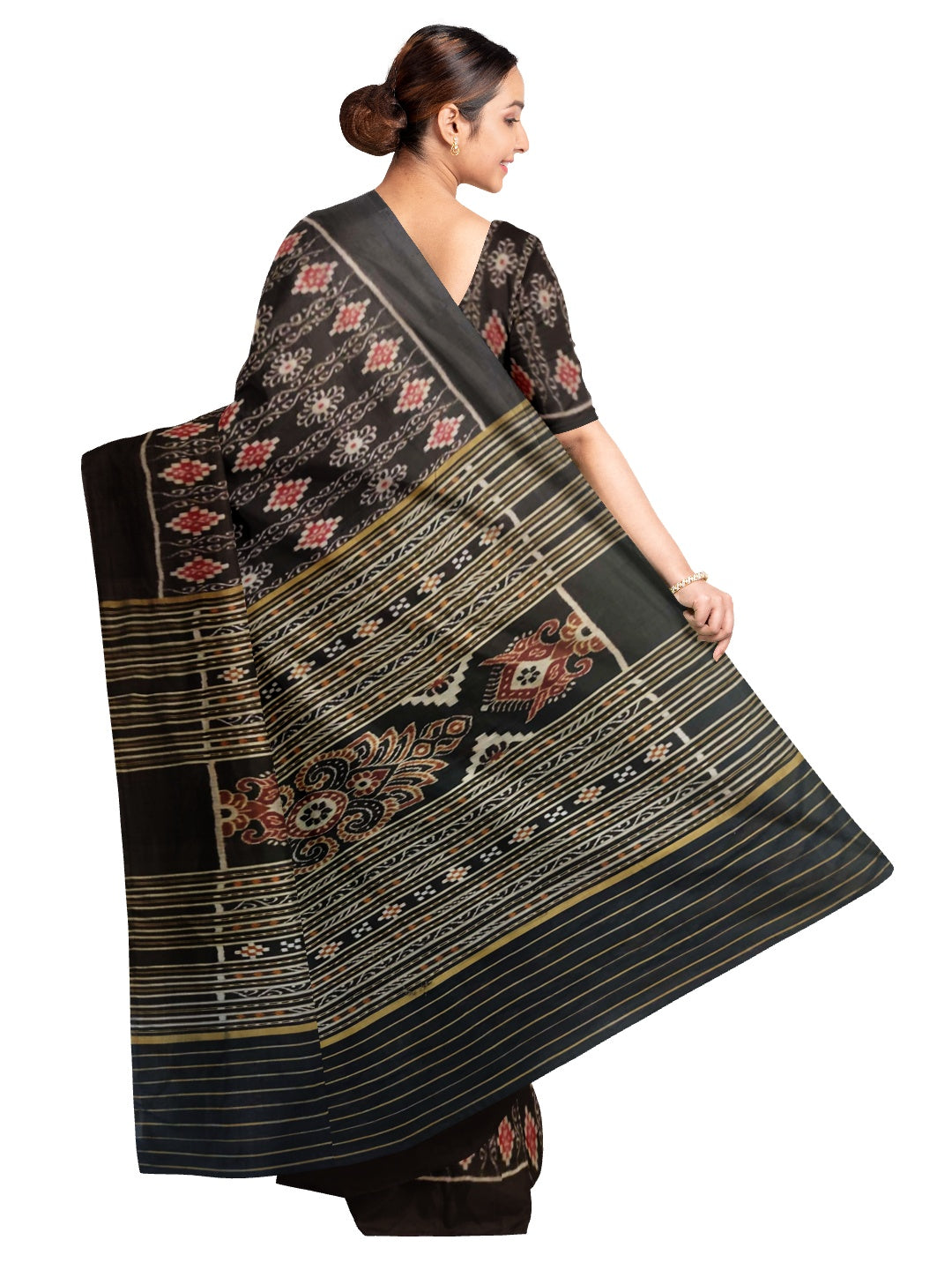 Bapta Silk Odisha Ikat saree with blouse piece