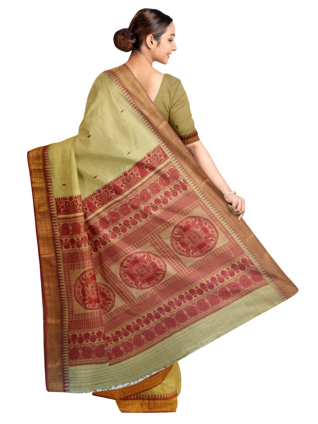 Bapta cotton Odisha Ikat saree with blouse piece