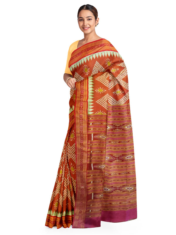 Buy BOYANIKA Women's Sambalpuri Cotton Saree (boyanika 97_Multicolored) at  Amazon.in